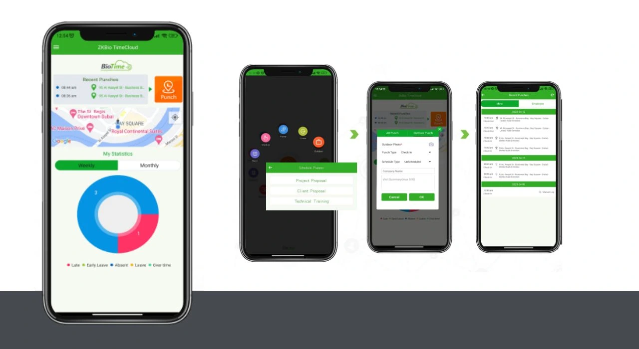 cloud attendance app by ZKTeco
